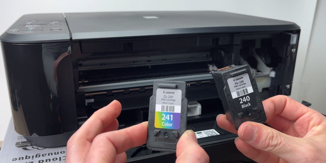 change ink cartridge in Canon Pixma printer