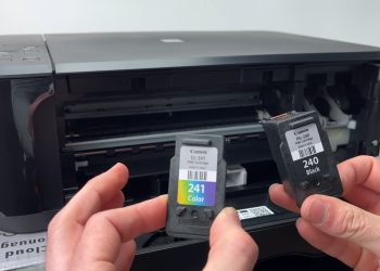 change ink cartridge in Canon Pixma printer