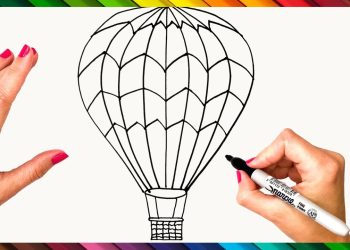 How to Draw a Hot Air Balloon
