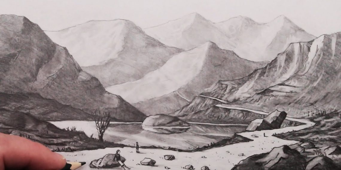 How to draw a landscape