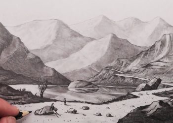 How to draw a landscape