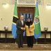 Tanzanian President Samia Suluhu Hassan meets with Chinese Foreign Minister Wang Yi in Dar es Salaam, Tanzania, January 10, 2026. Chinese Foreign Ministry