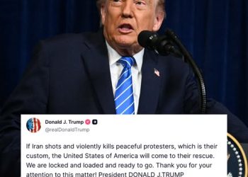 Trump warns Iran over protests